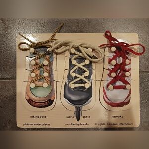 Melissa & Doug Shoe Lacing and Tying Puzzle